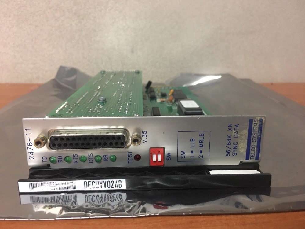 Telco Systems 2476-11 REV:6 C Interface Control Mod RTE24 DA CHAN V. DECUVV02AB