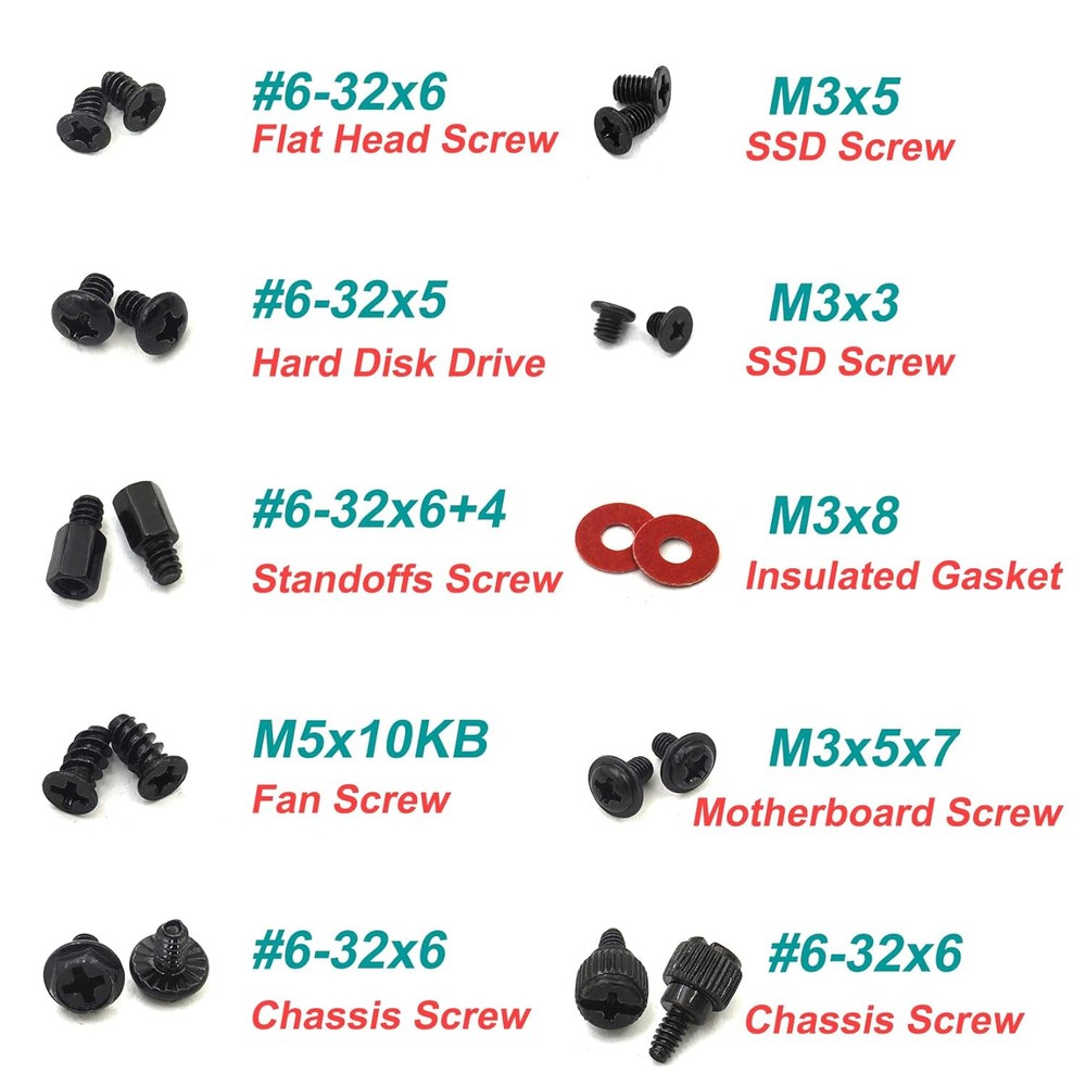 Computer Screws PC Assembling Standoff Set Motherboard 420pcs