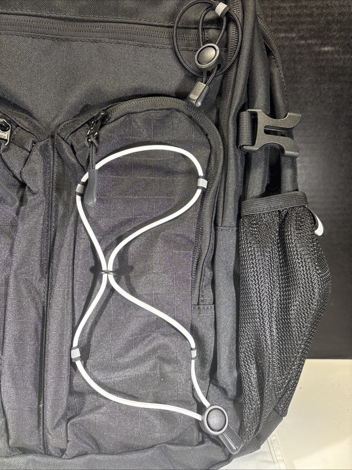 NWT-Amalodie Outdoor Recreation Backpack Black Adjustable Size 20 x 14 Terylene