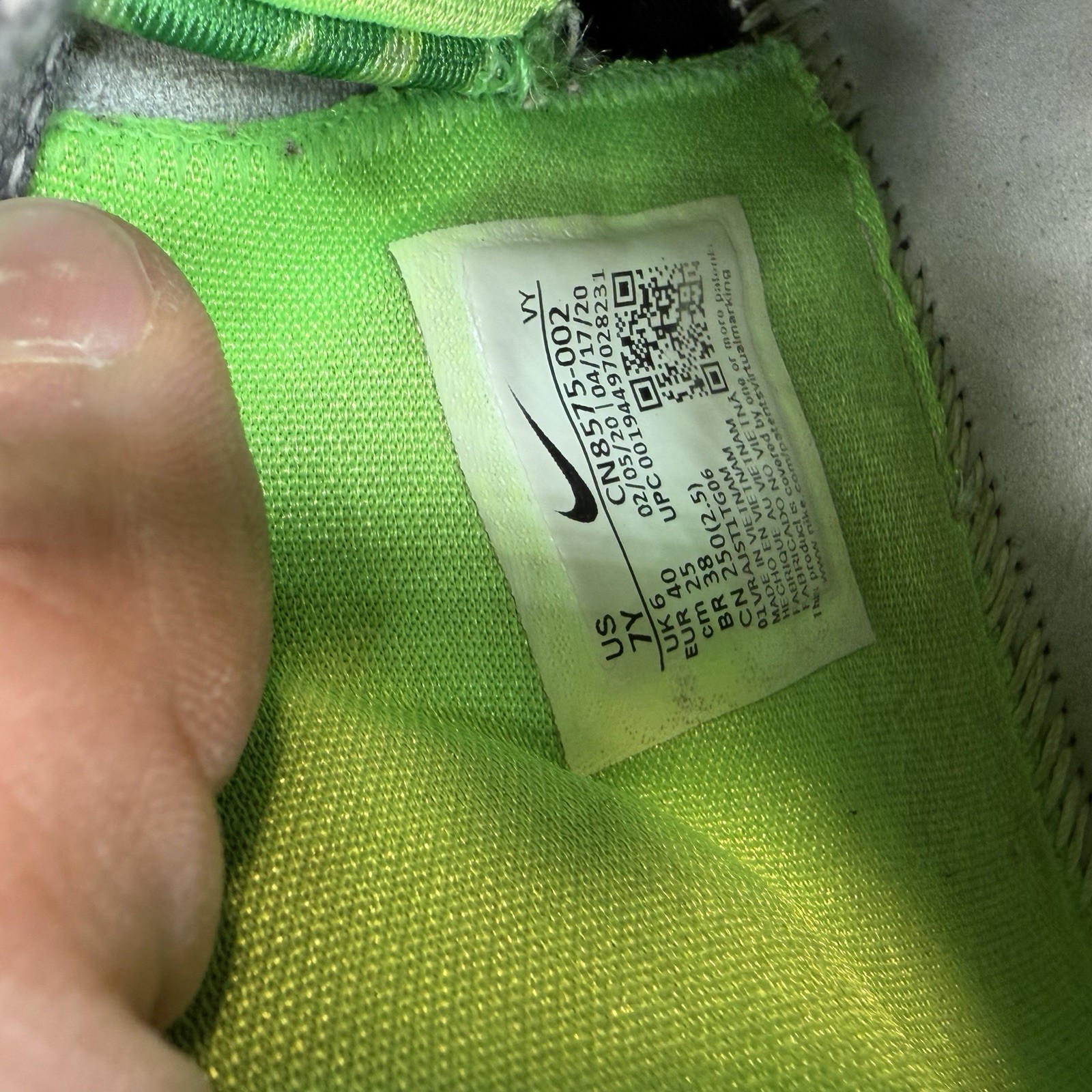 Nike Freak 2 Naija Giannis Basketball Shoes Green CN8575-002 Boys Youth Size 7Y