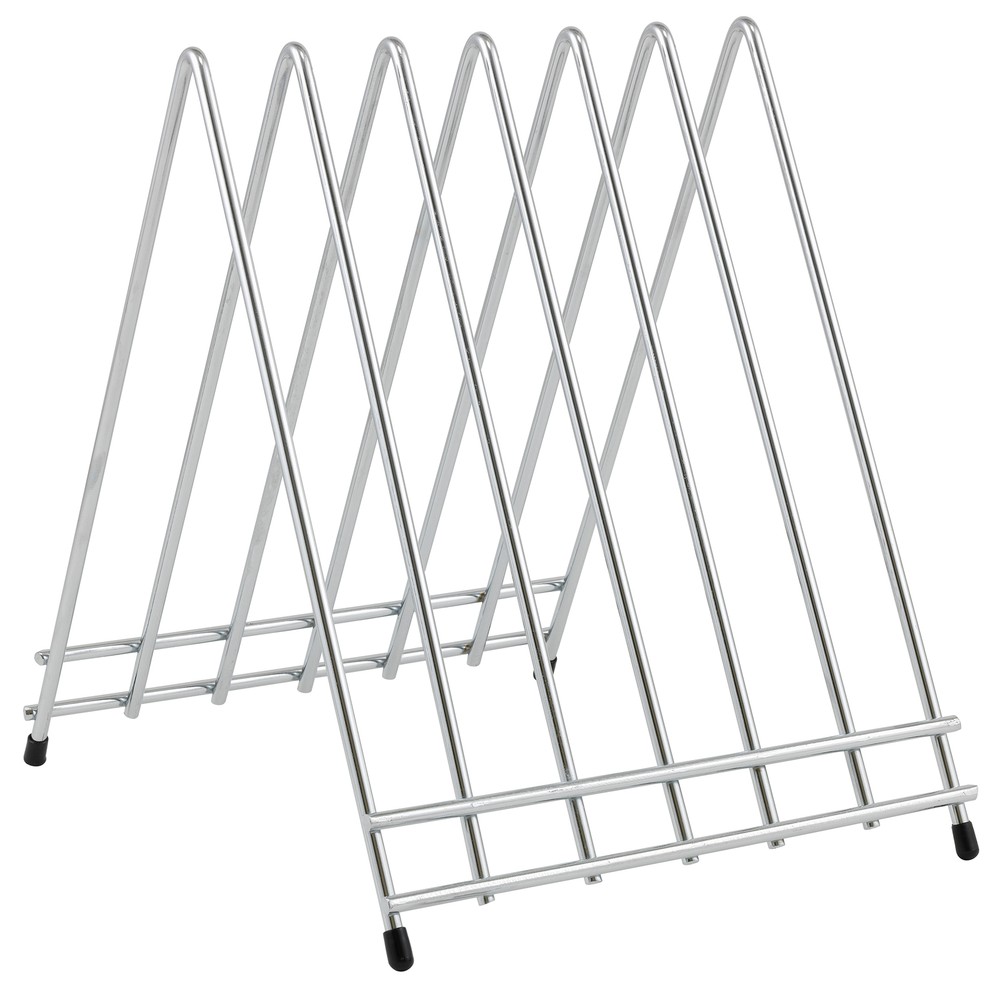 Cutting Board Rack, 6 Slots, Chrome Plated (6 Each)