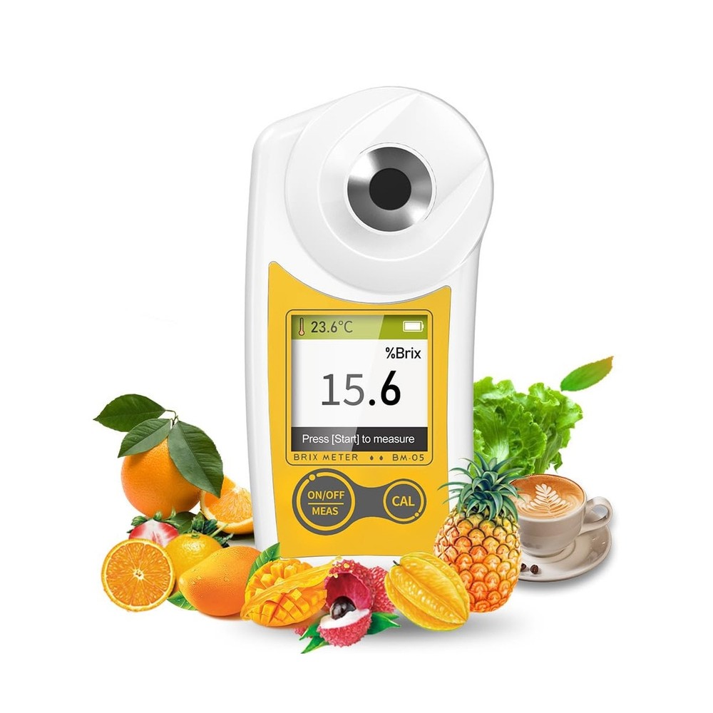 Digital Brix Refractometer Flagfront brix Meter Refractometer USB C Charging ...