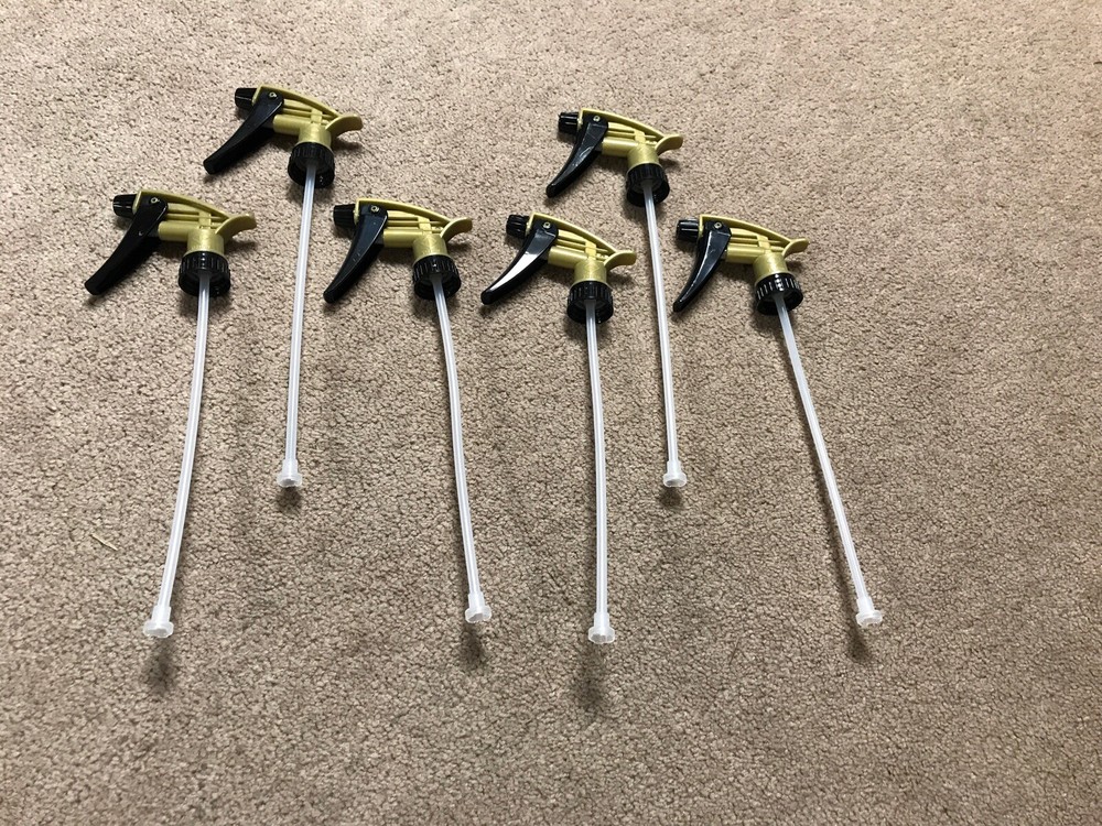 Black & Gold Acid Resistant Trigger Sprayer (6 Pack)