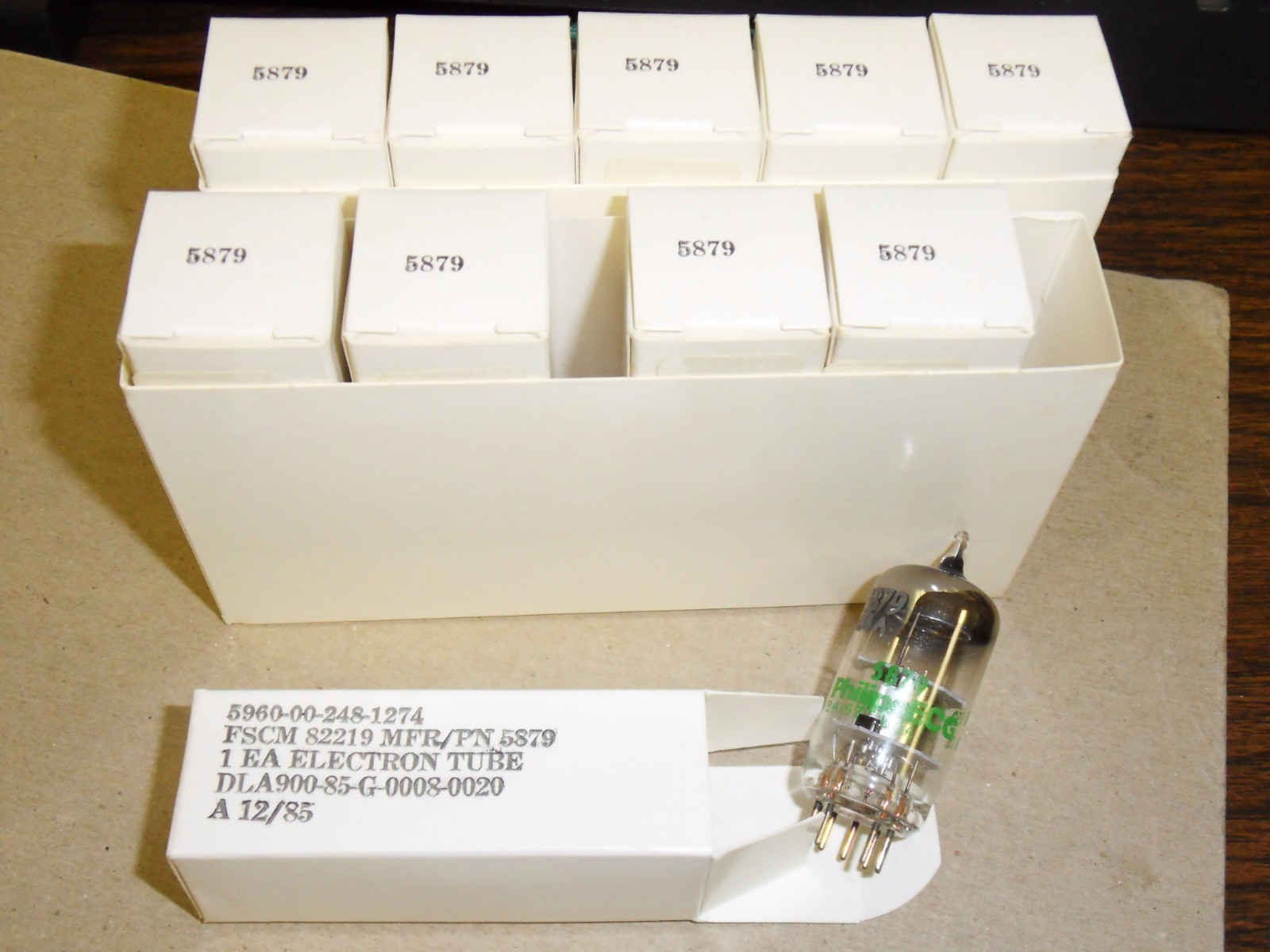 5879 NOS tube  ECG Philips 1pc. in  original boxes