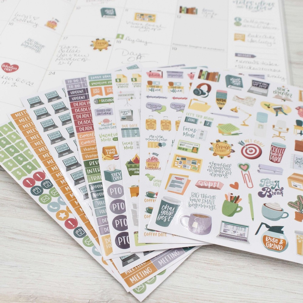 bloom daily planners Planner Stickers | Workday Essentials