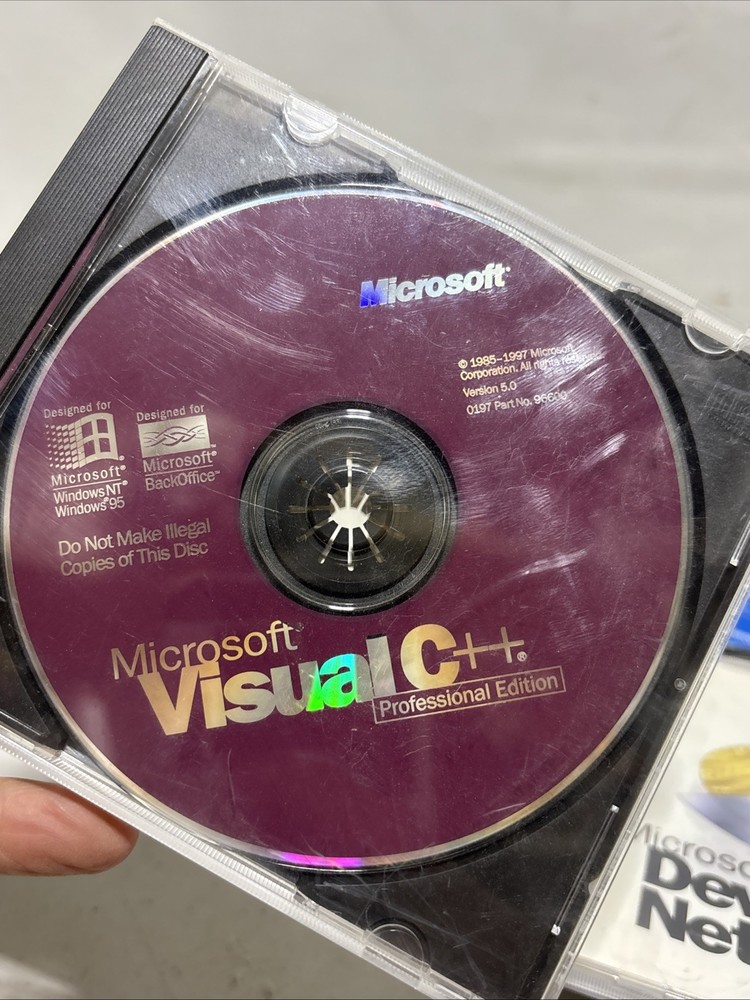 6 Microsoft Visual C++ for 16 bit Windows Versions CD Developer Net Lot