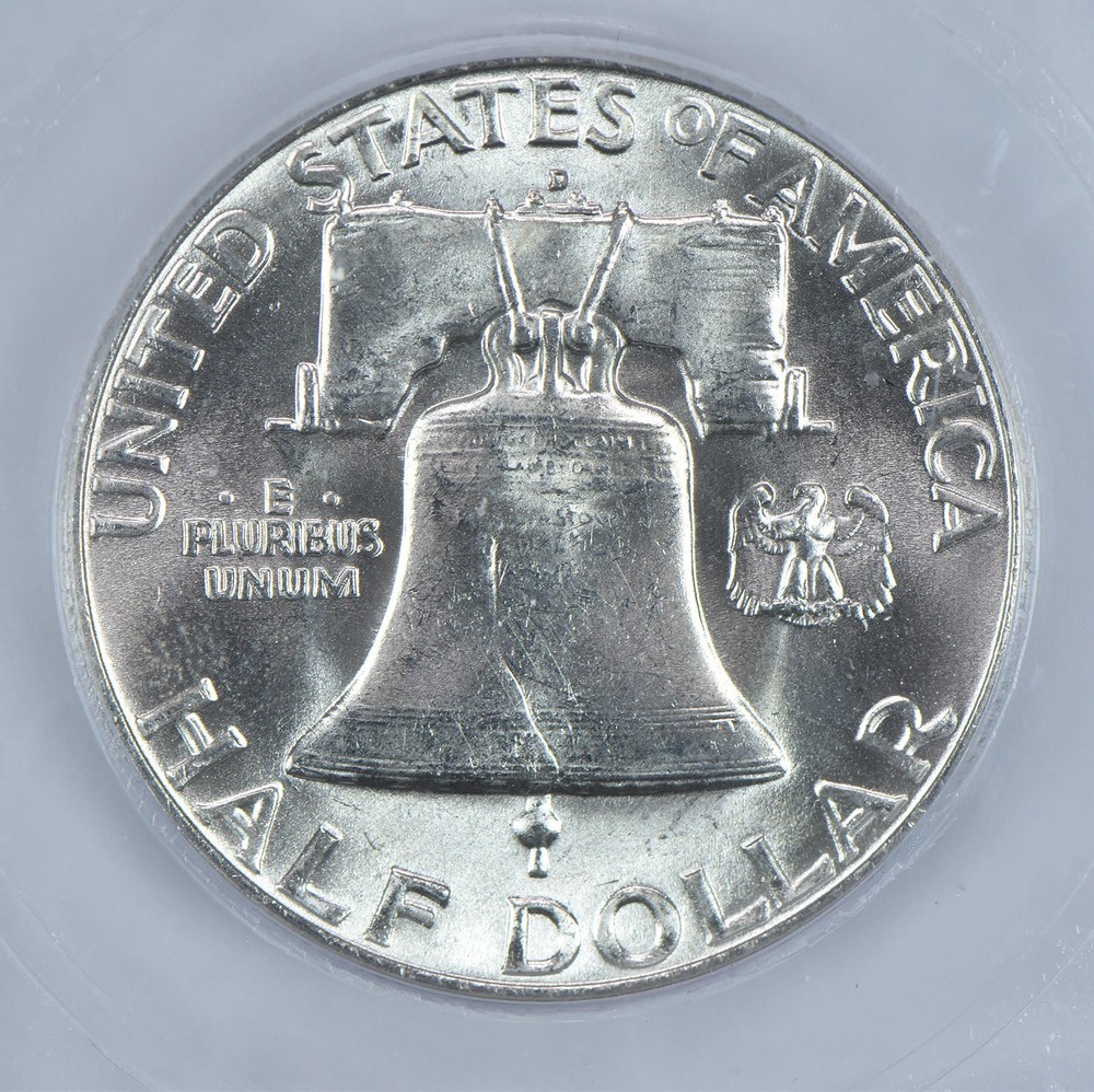1960-D Franklin Half Dollar MS64 ICG