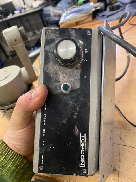 topcon japanese opticians control unit and light