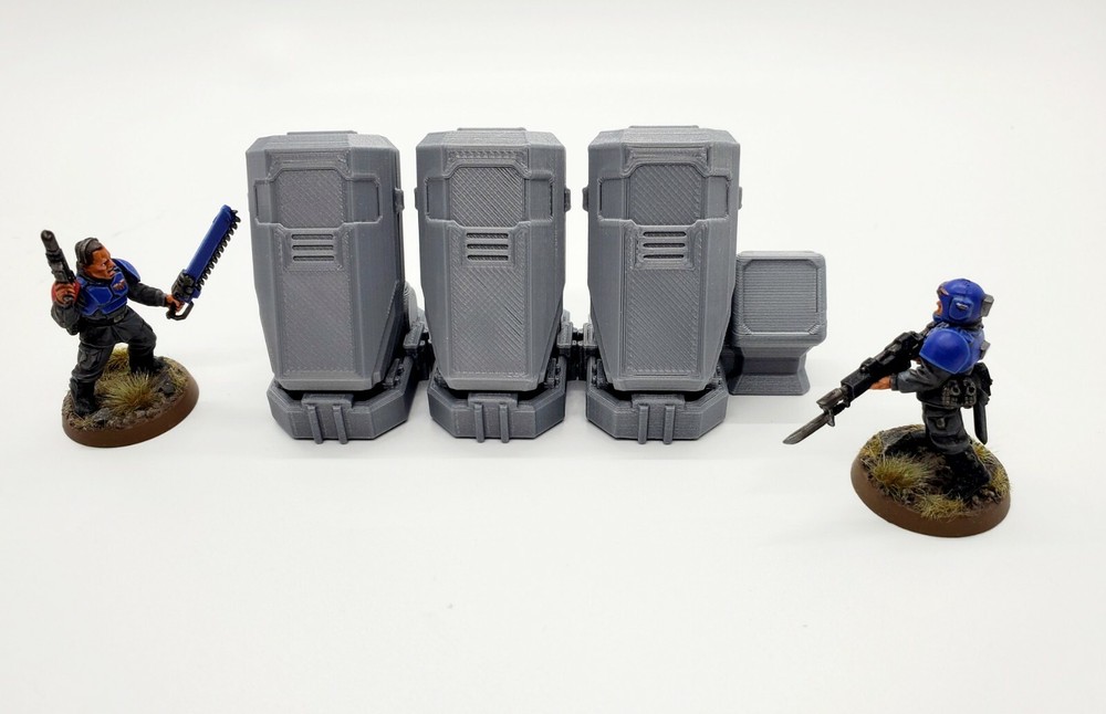3d Printed Terrain. Sci-fi Stasis Pods