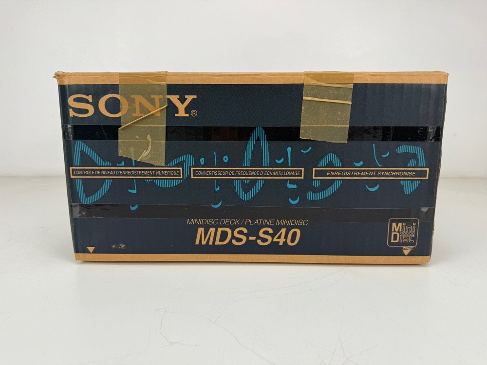Sony MDS-S40 Mini Disc Deck With Original Box - Remote Control - Manuals