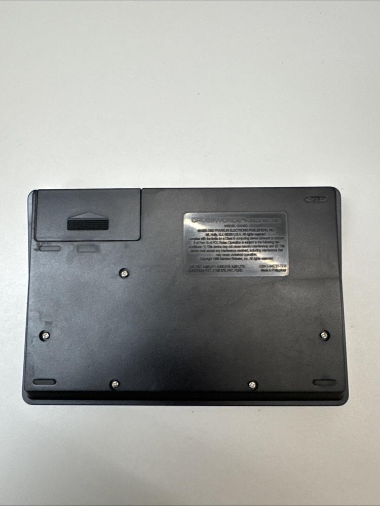 Franklin Electronics Crossword Puzzle Solver CW-50 Tested Working