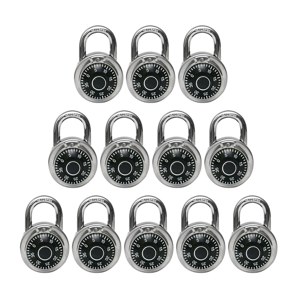 Lock Standard Dial Combination Lock 2 inches. Wide with Different Combination...