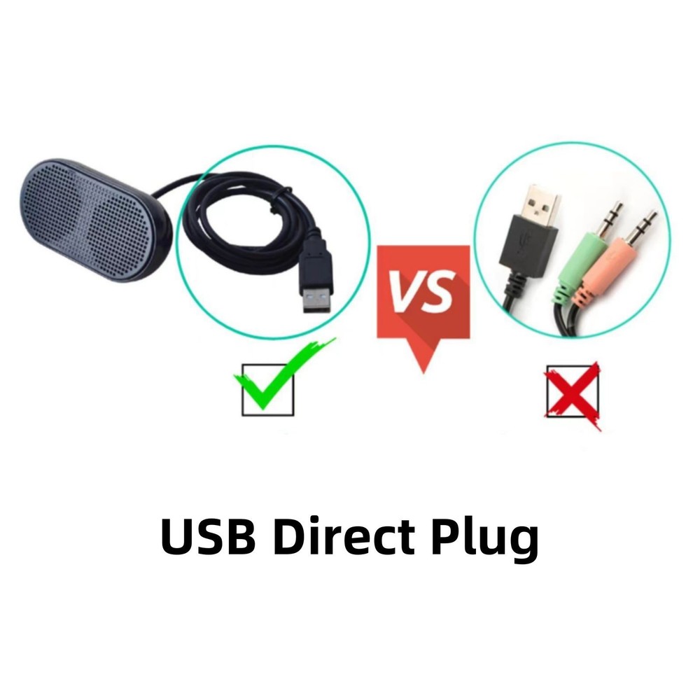 For Computer/Laptop/Notebook/PC/PS4 Portable Speaker 5V 6W USB Direct Plug
