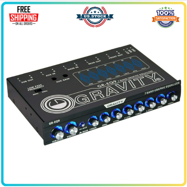 Gravity 7 Band Graphic Equalizer GR-EQ9