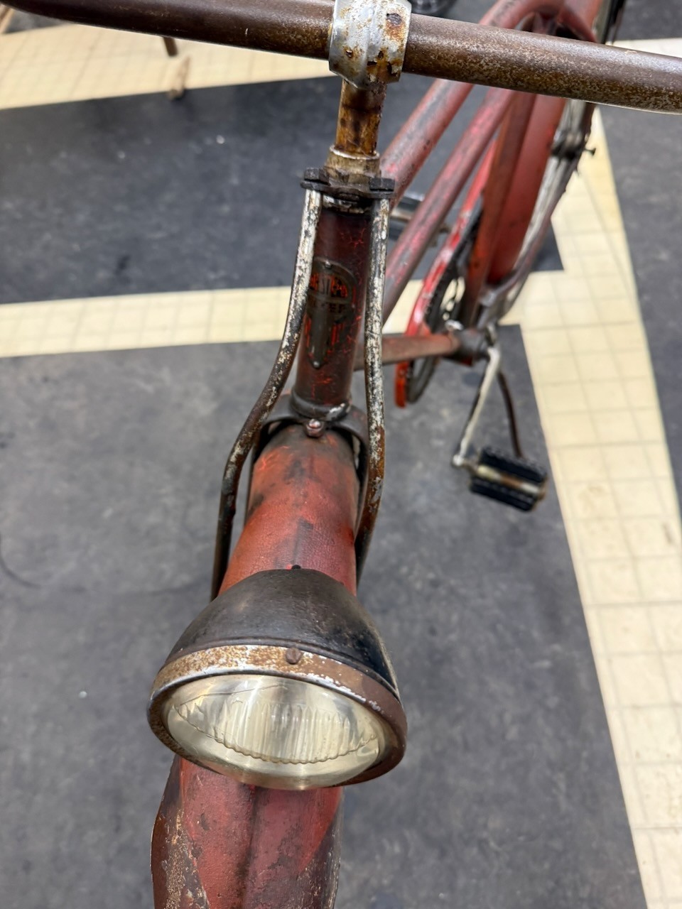 Western Flyer Mens 26" Bicycle 1940's? Vintage Rusty Rat Rod Cruiser