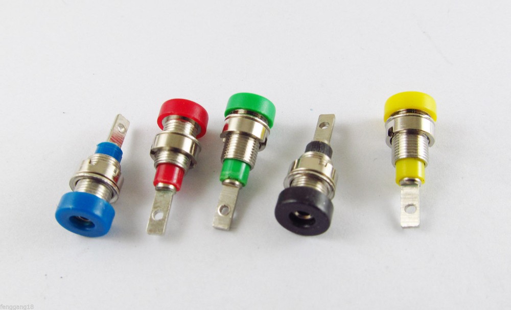 10x Multimeter Instrument 2mm Binding Post Banana Socket Panel Mount Test Probe