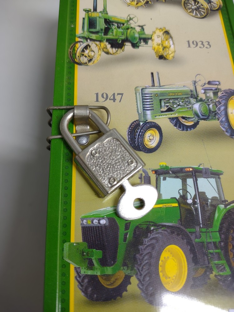 John Deere Mini Locker Tin with lock & key