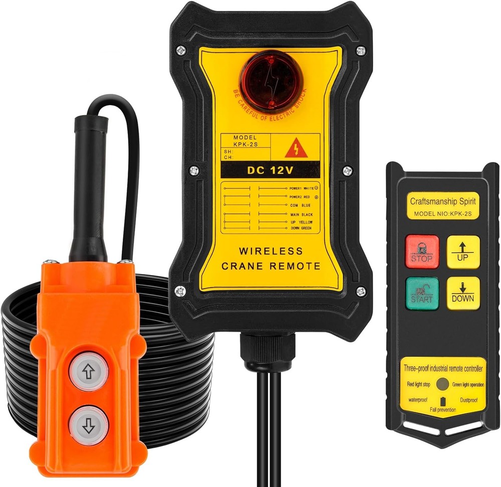 2-in-1 Wireless Crane Remote Control 12V Dump Trailer Up Down Switch For Trailer