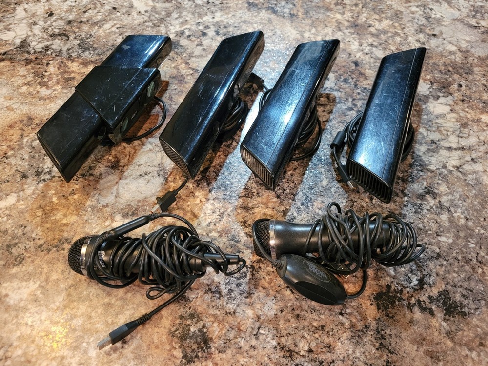 Lot 4 OEM Xbox 360 Kinect Camera Sensor Bars + 2 Microphones