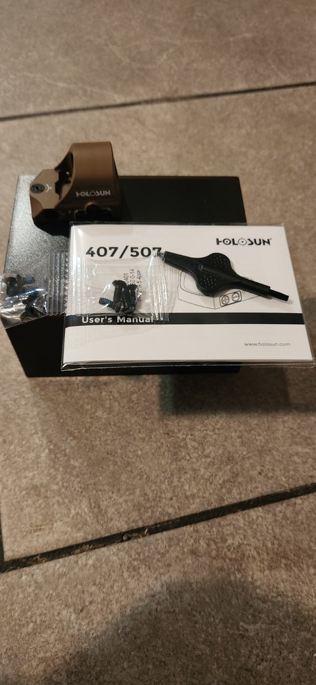 HOLOSUN HS407C-X2 Dot Sight - Brown Fde