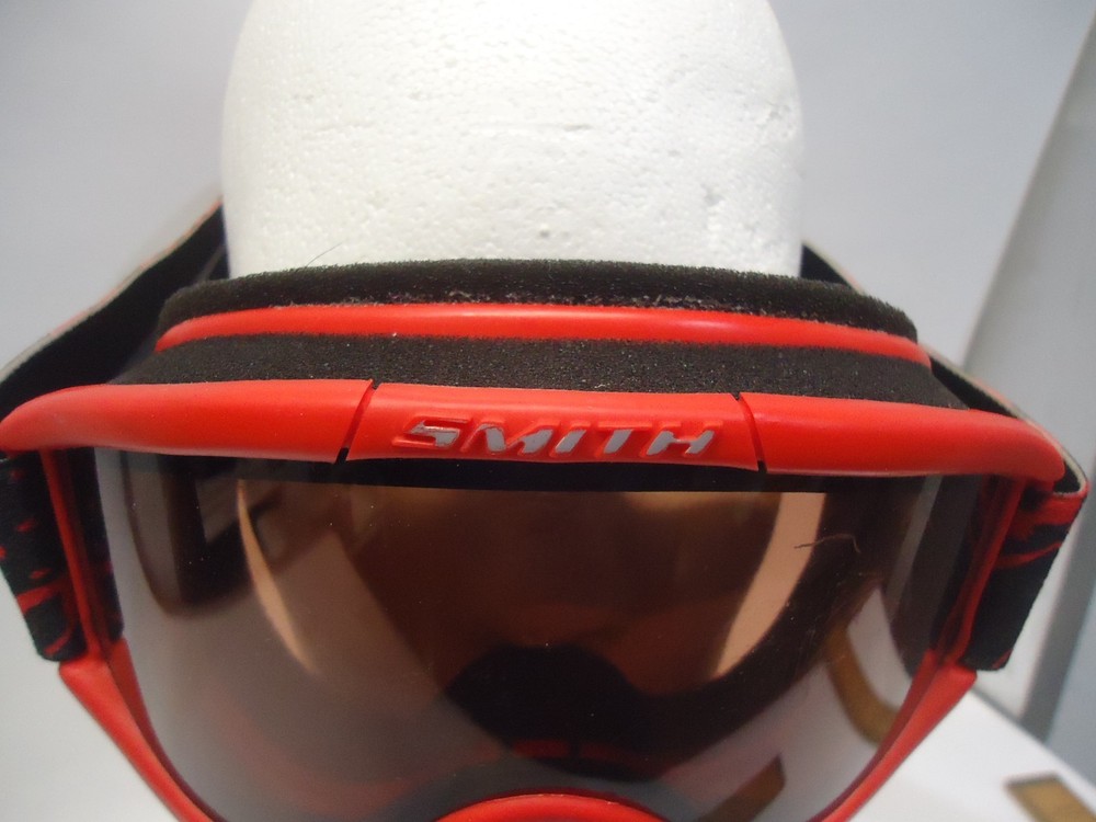 Smith Optics Ski Goggles Adjustable Ventilated Red Frame Great Shape