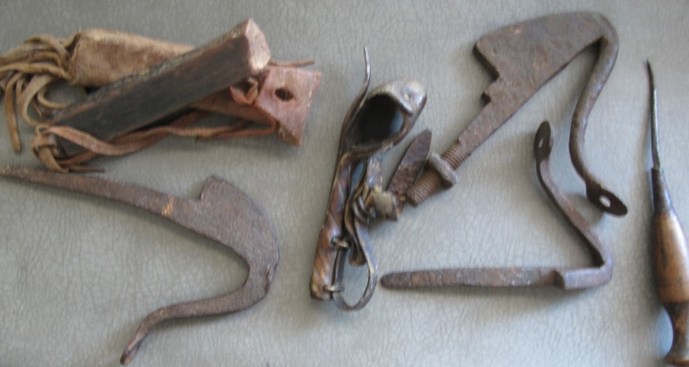 Primitive Antique Tools w/Stone.