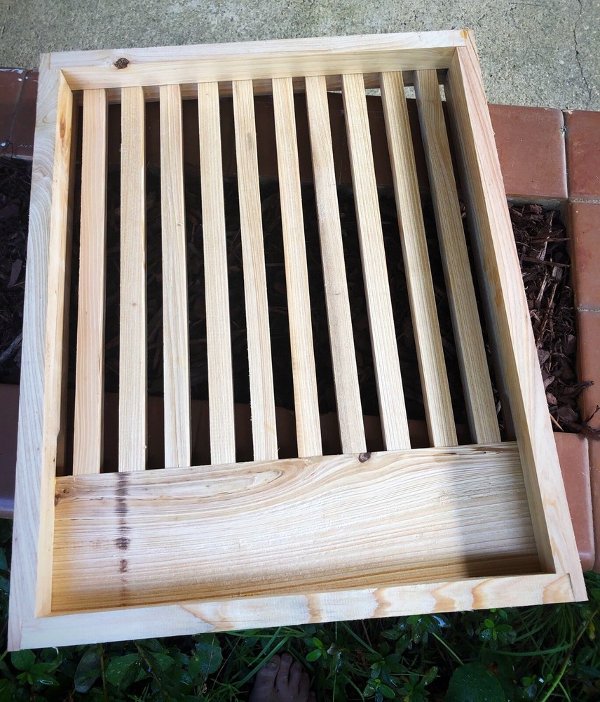 Cypress 10 frame slatted rack for Langstroth bee hive