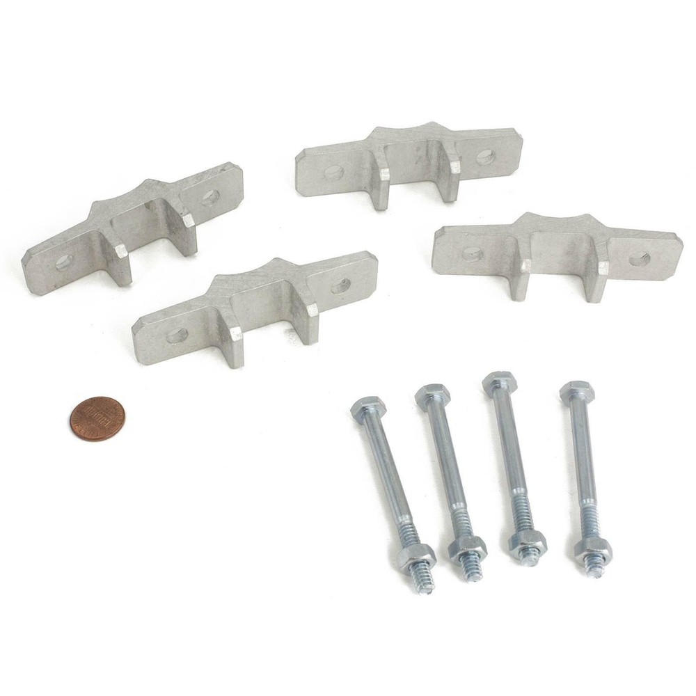 Bufftech 4" x 4" Post EZ Set Brackets for 1 5/8" Round Post (Pair