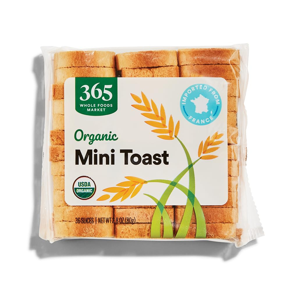 , Organic Mini Toast, 2.8 Ounce