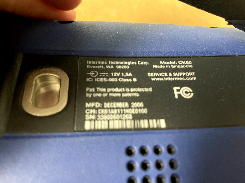 INTERMEC CK60 BARCODE SCANNER - Parts or Repair