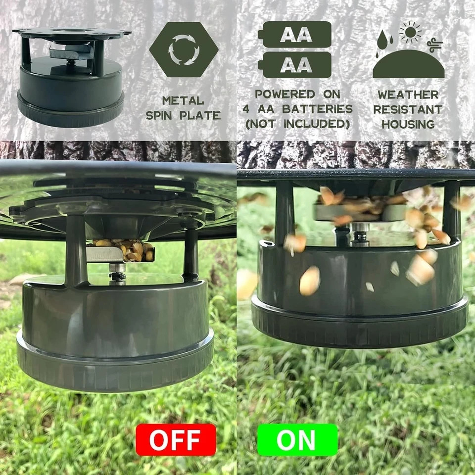 Highwild Deer Feeder Kit - Digital Timer - Metal Spin Plate - Easy Setup - Al...
