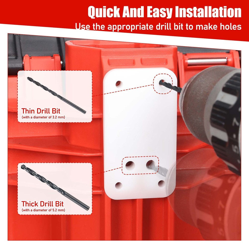 Aluminum Quick Release Latches Pins for Milwaukee Packout Rolling Toolbox
