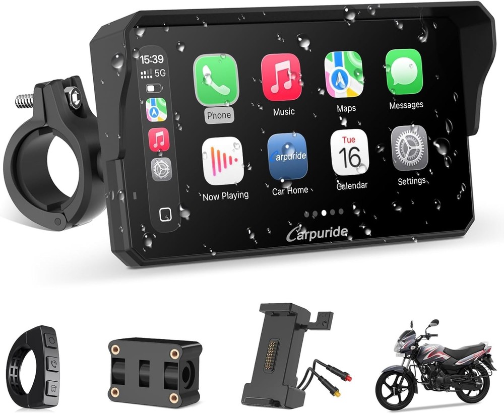 W602S PRO 6.25" Motorcycle CarPlay & Android Auto Display Wireless Connectivity