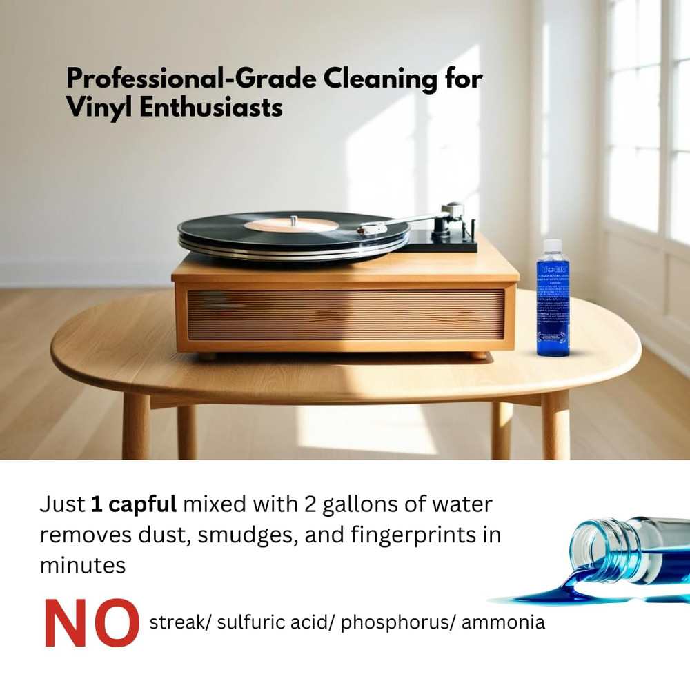 Vinyl Record Cleaning Solution Concentrate, Csvr01X2 (2-Pack)
