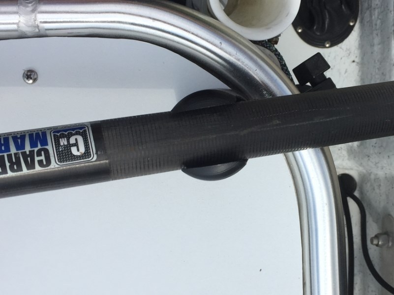 Snagless Platform Holder - White **(Push Pole Caddy Gripper Polemate)**