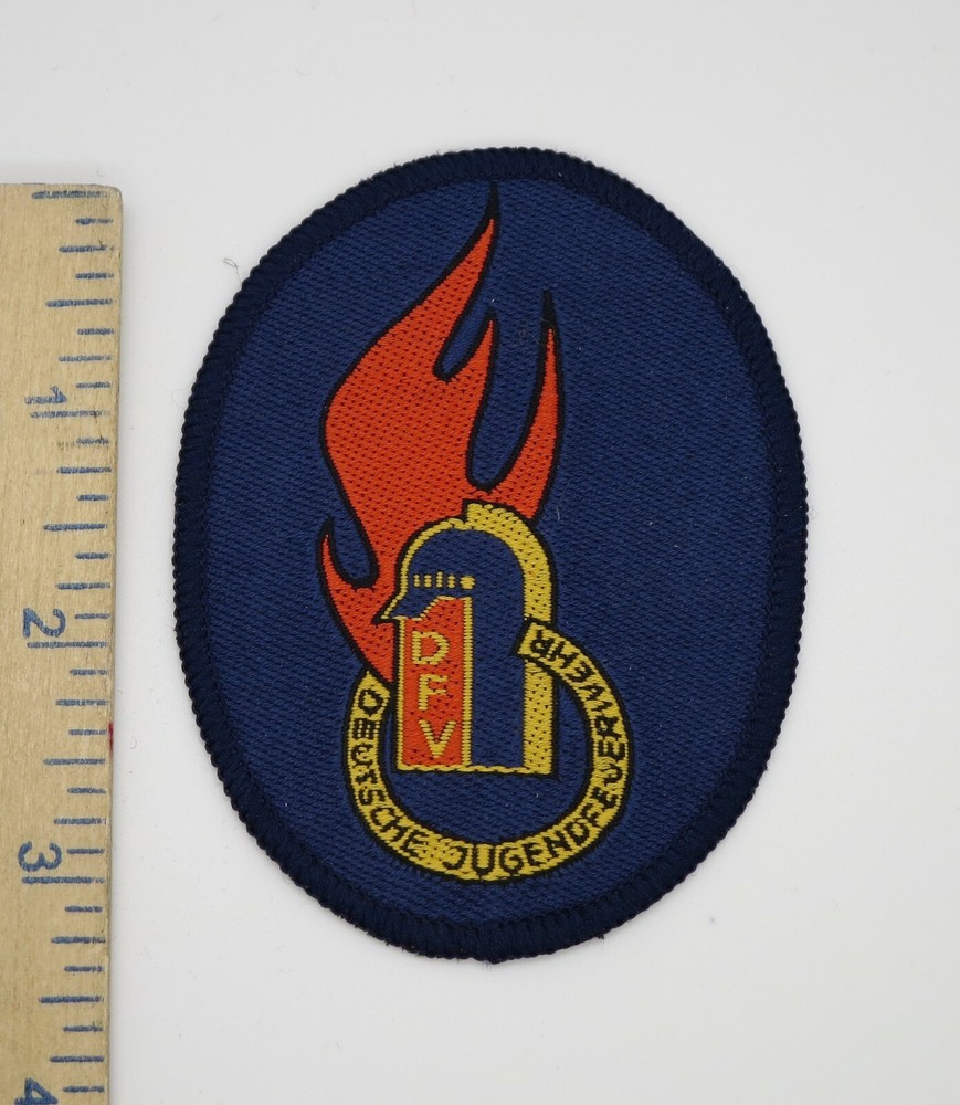 GERMAN FIRE PATCH DFV FEUERWEHR Vintage Original