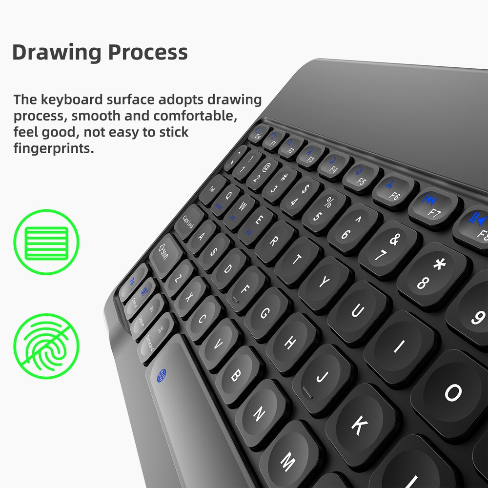 Wireless Bluetooth Keyboard For Windows Android iOS PC Phone Tablet Universal US