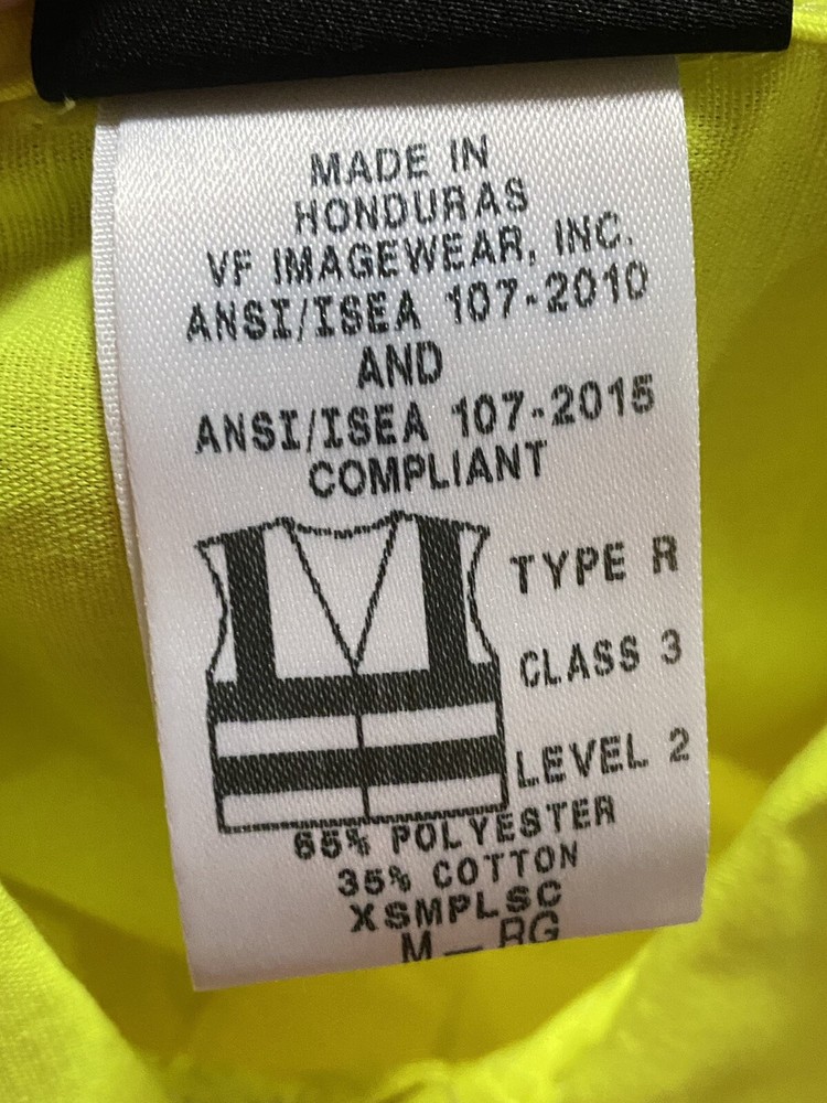 Red Kap Hi Vis Reflective Visibility Work Jacket Type R Class 3 Level 2 - Large