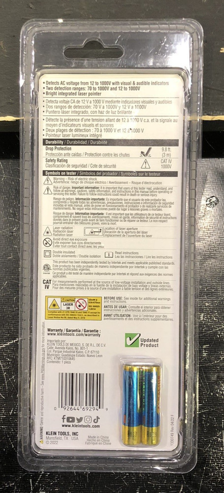 Klein Tools NCVT5A Voltage/Continuity Tester