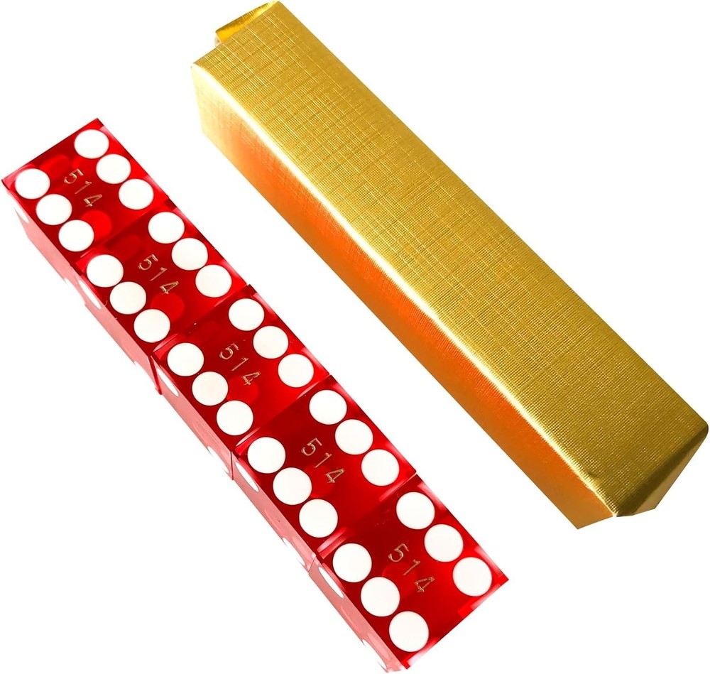 Deluxe Craps Table Top Set with Diamond Bumper, AAA Precision Dice, and Button