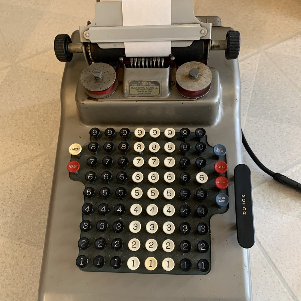 Victor Model W Motorized adding machine Vintage 1920’s