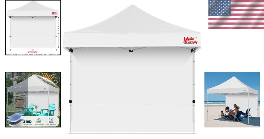 Enhanced 10x10ft Pop-Up Canopy Sidewall – Easy Installation & Reliable Coverage