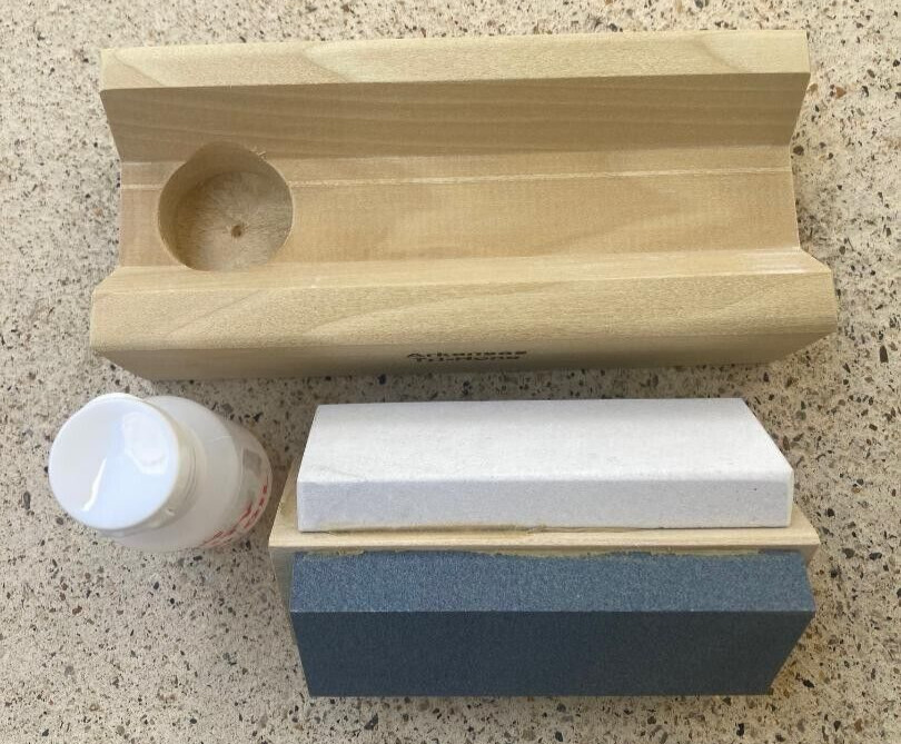 Tri 4 Arkansas Knife Sharpening Stone Kit