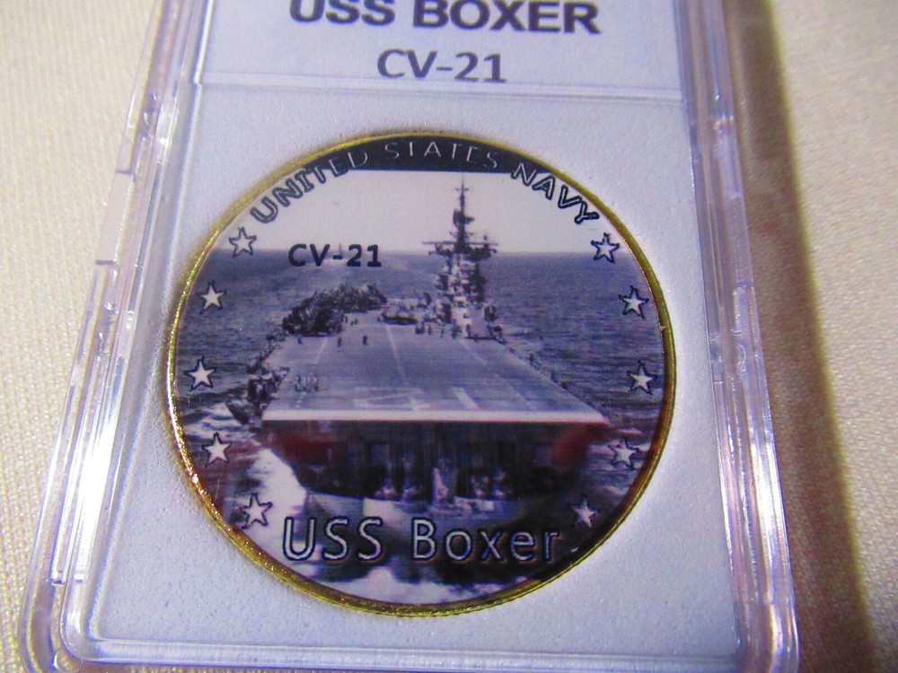 US NAVY - USS BOXER CV-21 Challenge Coin