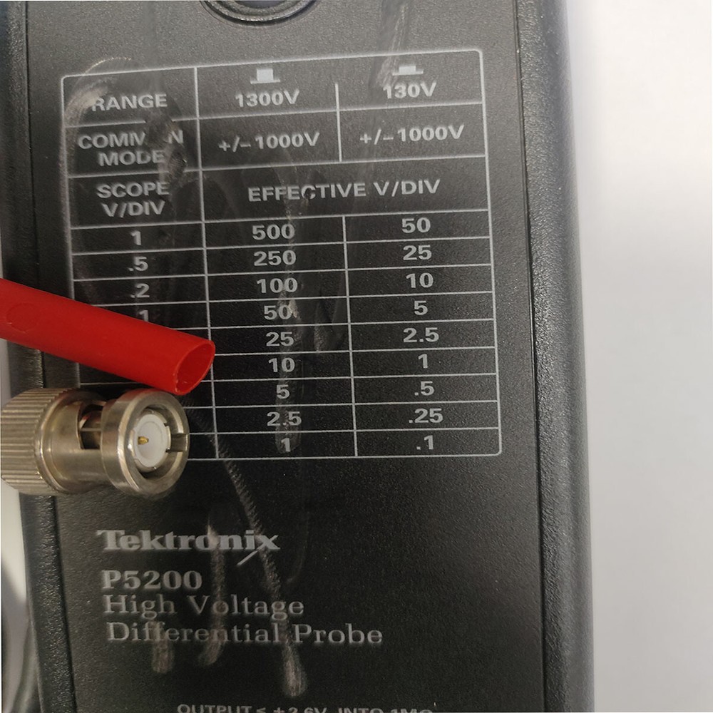 100% TEST Tektronix P5200 High Voltage HV Differential Probe