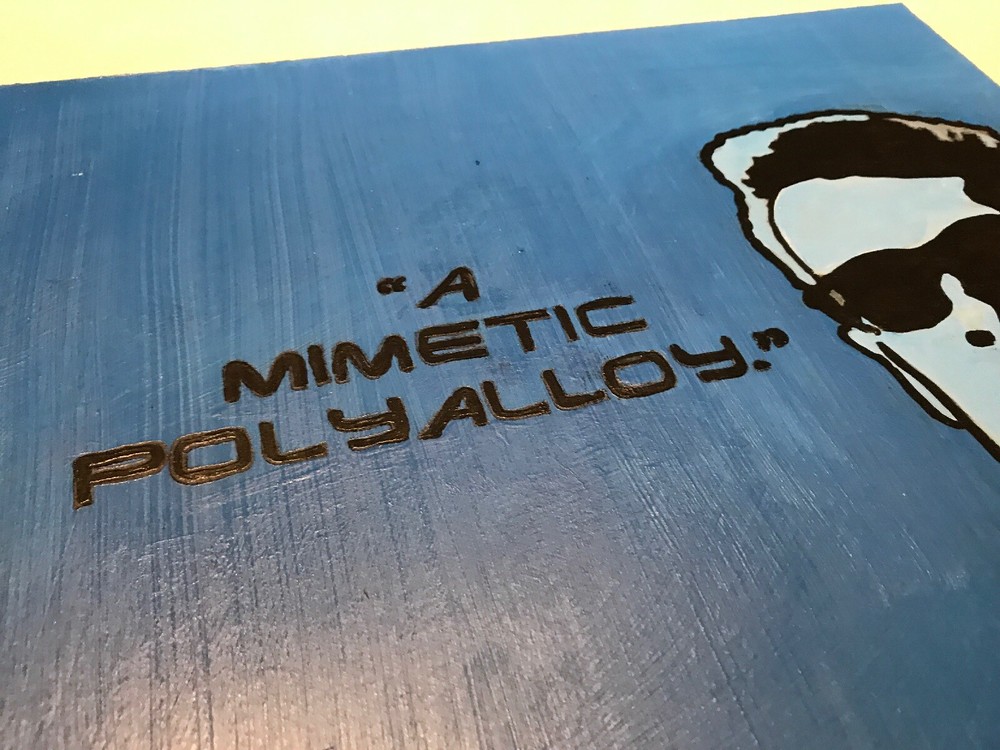 Terminator 2 Judgment Day Pop Art 12x12 Masonite Arnold Schwarzenegger ORIGINAL
