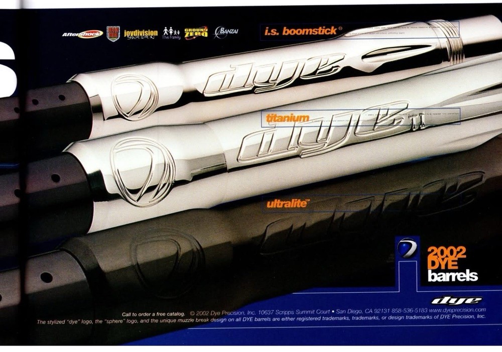 Unique 15” DYE Titanium Ti Boomstick Barrel - Autococker Threads