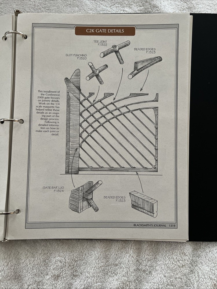 Blacksmith's Journal 1999 Complete Year Illustrated Techniques Set