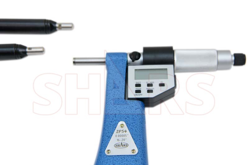 16-20" Electronic Interchangeable Anvil Micrometer Set .00005" New R]