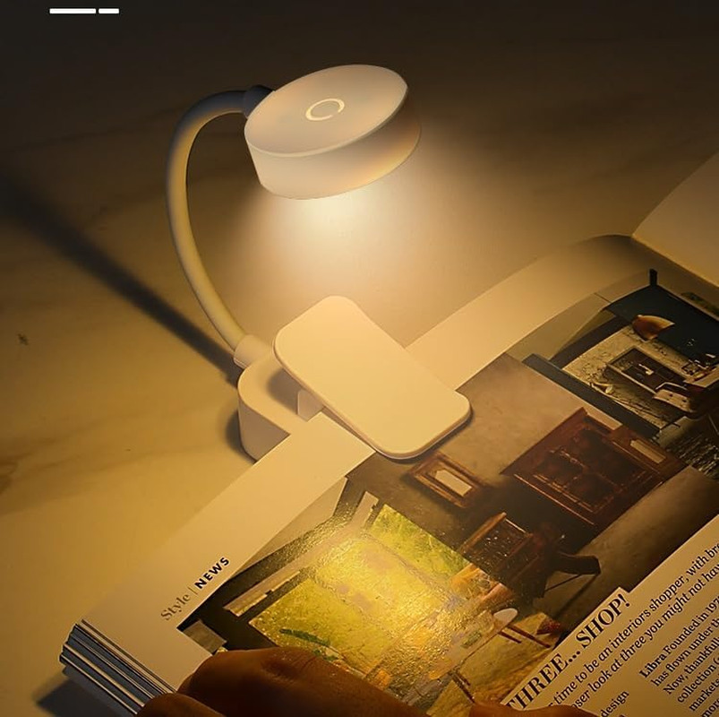 4 Pack Book Light Bulk for Reading in Bed， 3 Color Temperature Reading Light，Adj